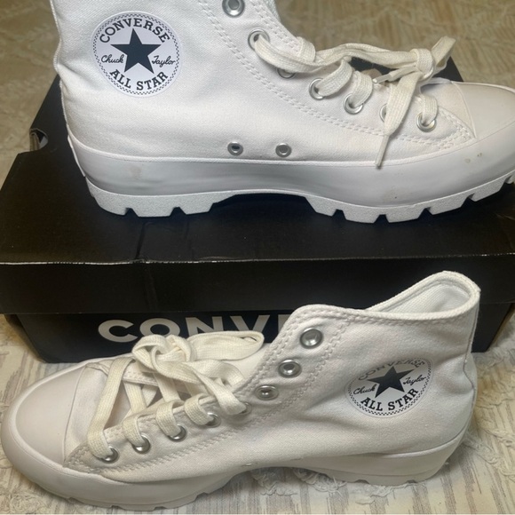 New Converse Chuck Taylor Lugged HighTops Sneakers Size 9.5 - Picture 5 of 7